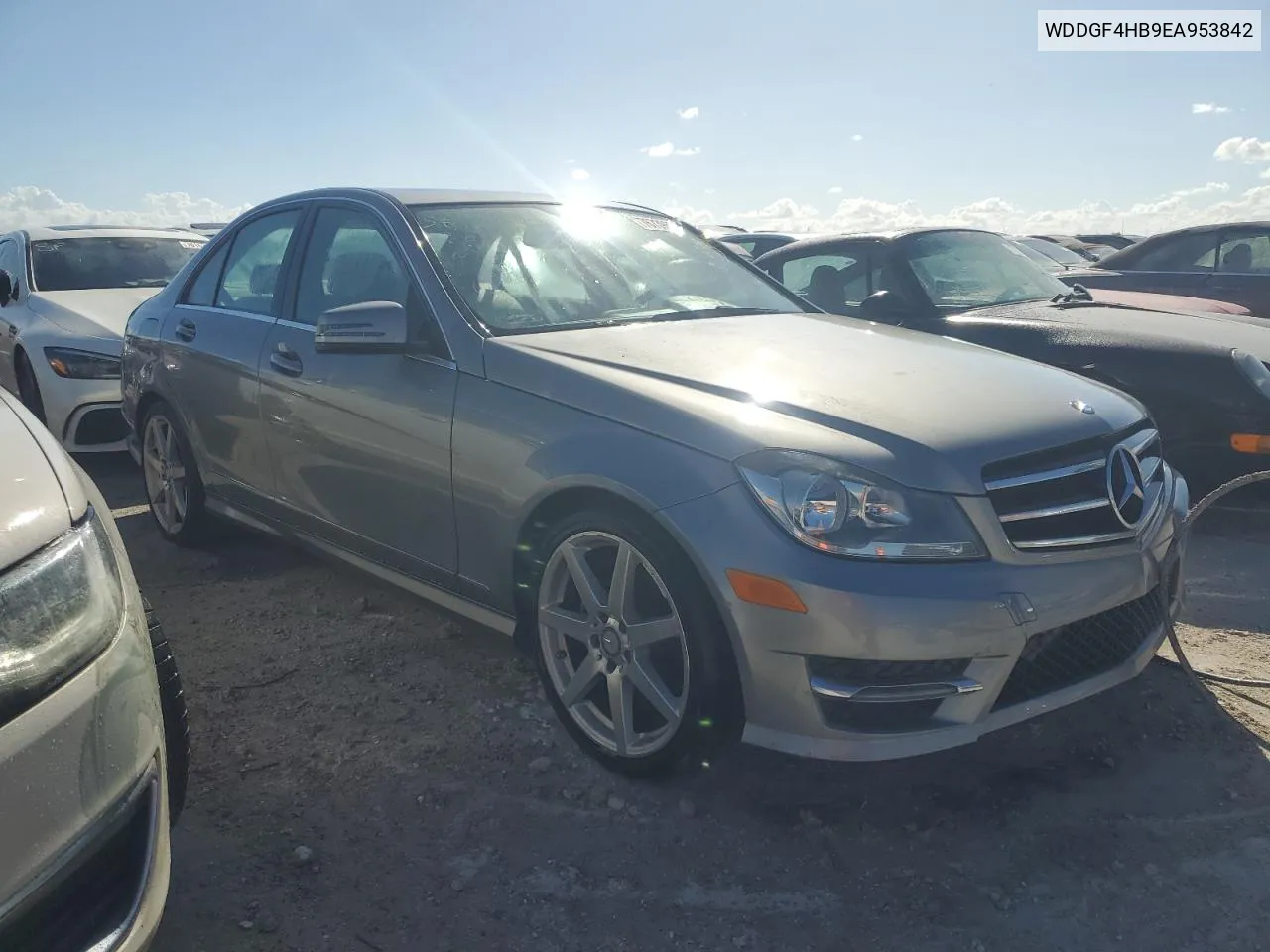 2014 Mercedes-Benz C 250 VIN: WDDGF4HB9EA953842 Lot: 76739694