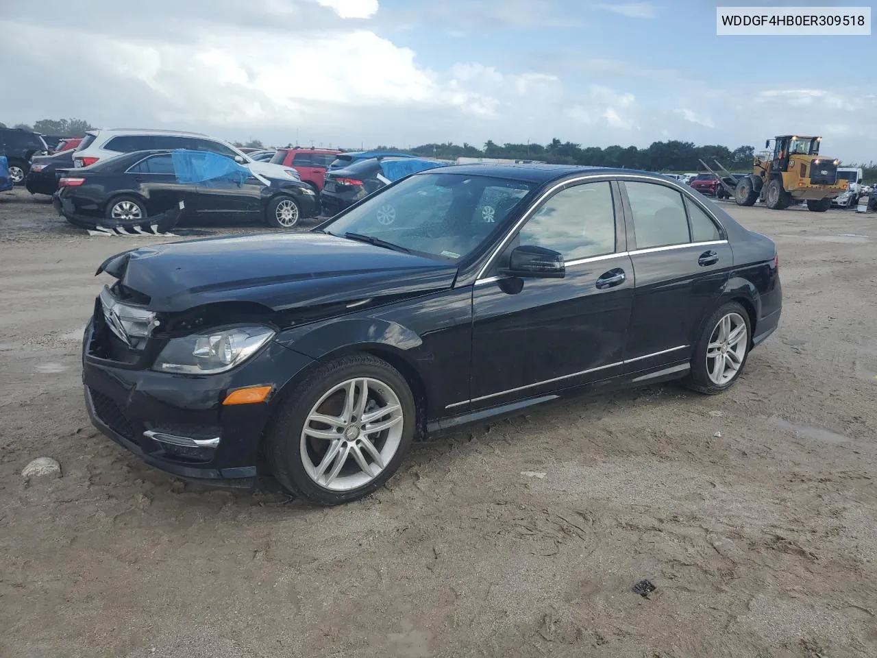 2014 Mercedes-Benz C 250 VIN: WDDGF4HB0ER309518 Lot: 76788534