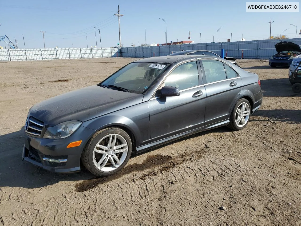 2014 Mercedes-Benz C 300 4Matic VIN: WDDGF8AB3EG246718 Lot: 76981774