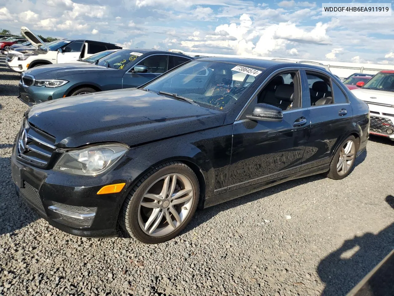 2014 Mercedes-Benz C 250 VIN: WDDGF4HB6EA911919 Lot: 77095194