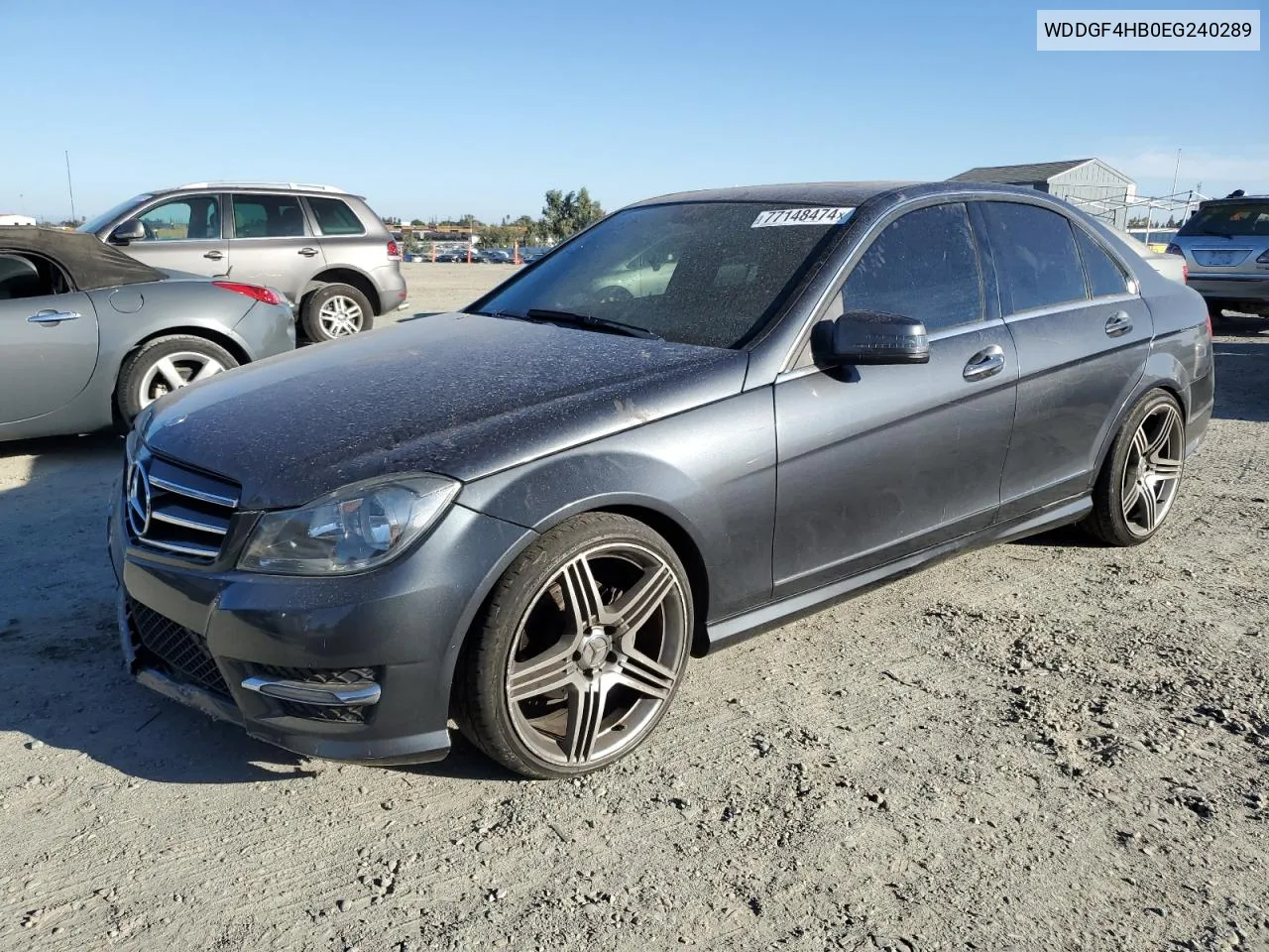 2014 Mercedes-Benz C 250 VIN: WDDGF4HB0EG240289 Lot: 77148474