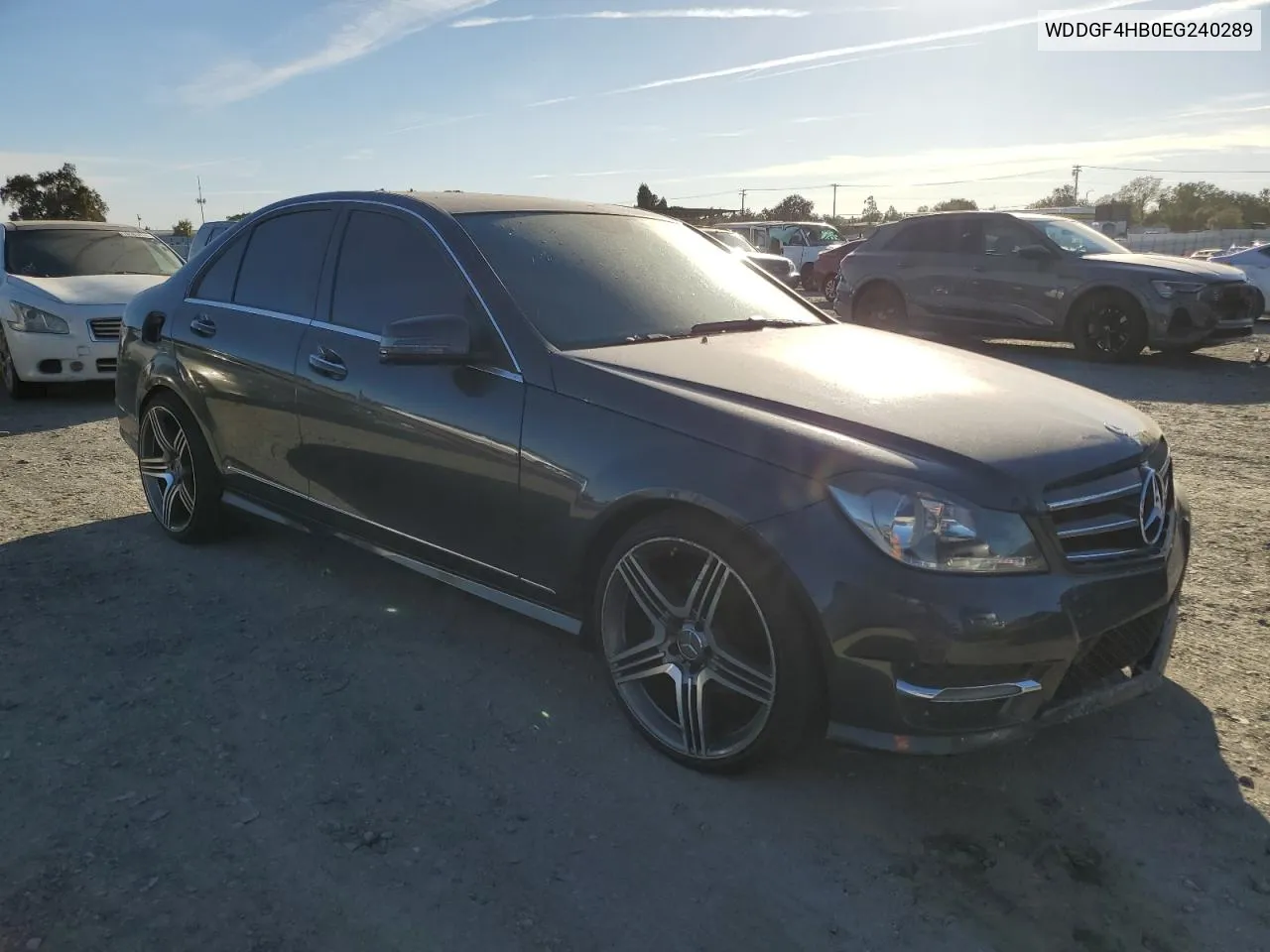 2014 Mercedes-Benz C 250 VIN: WDDGF4HB0EG240289 Lot: 77148474