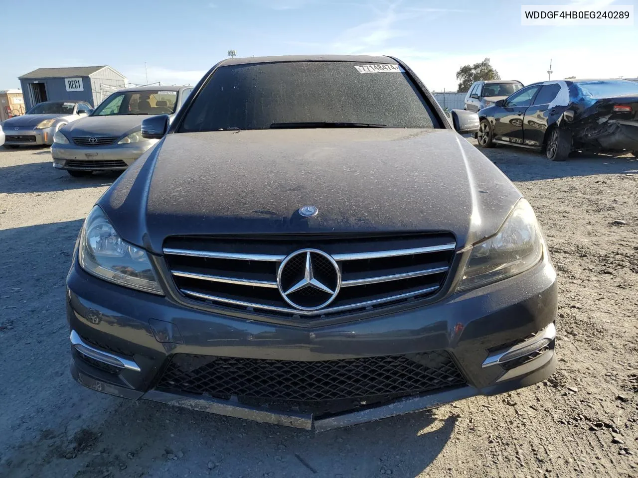 2014 Mercedes-Benz C 250 VIN: WDDGF4HB0EG240289 Lot: 77148474