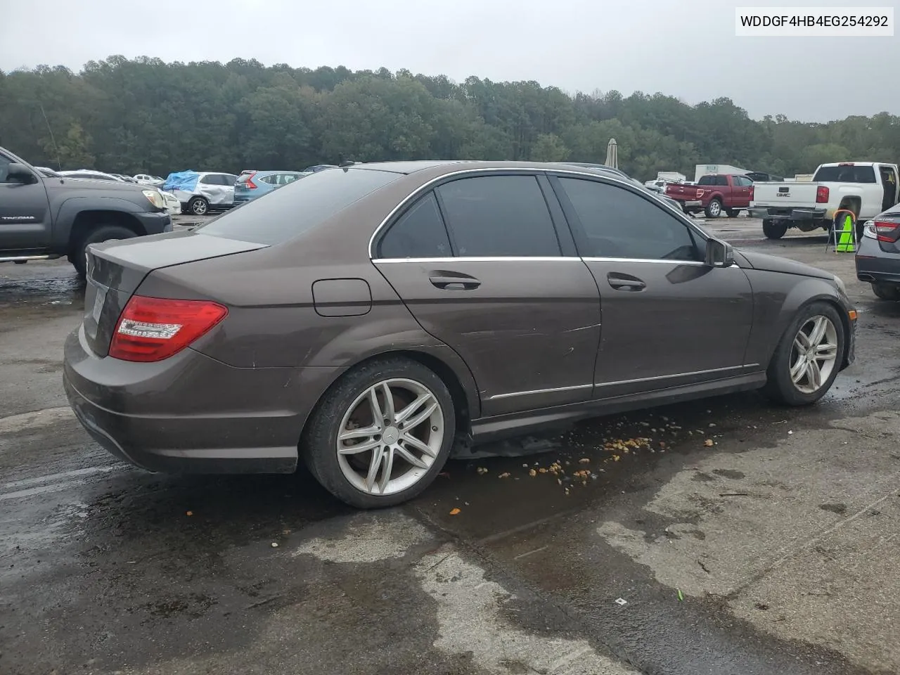 2014 Mercedes-Benz C 250 VIN: WDDGF4HB4EG254292 Lot: 77283854