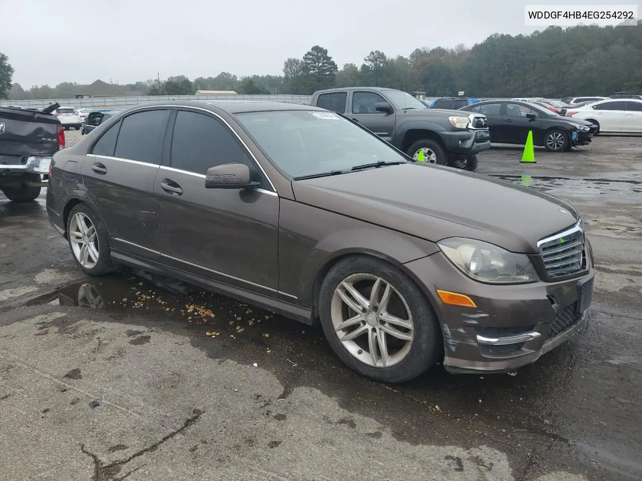 2014 Mercedes-Benz C 250 VIN: WDDGF4HB4EG254292 Lot: 77283854