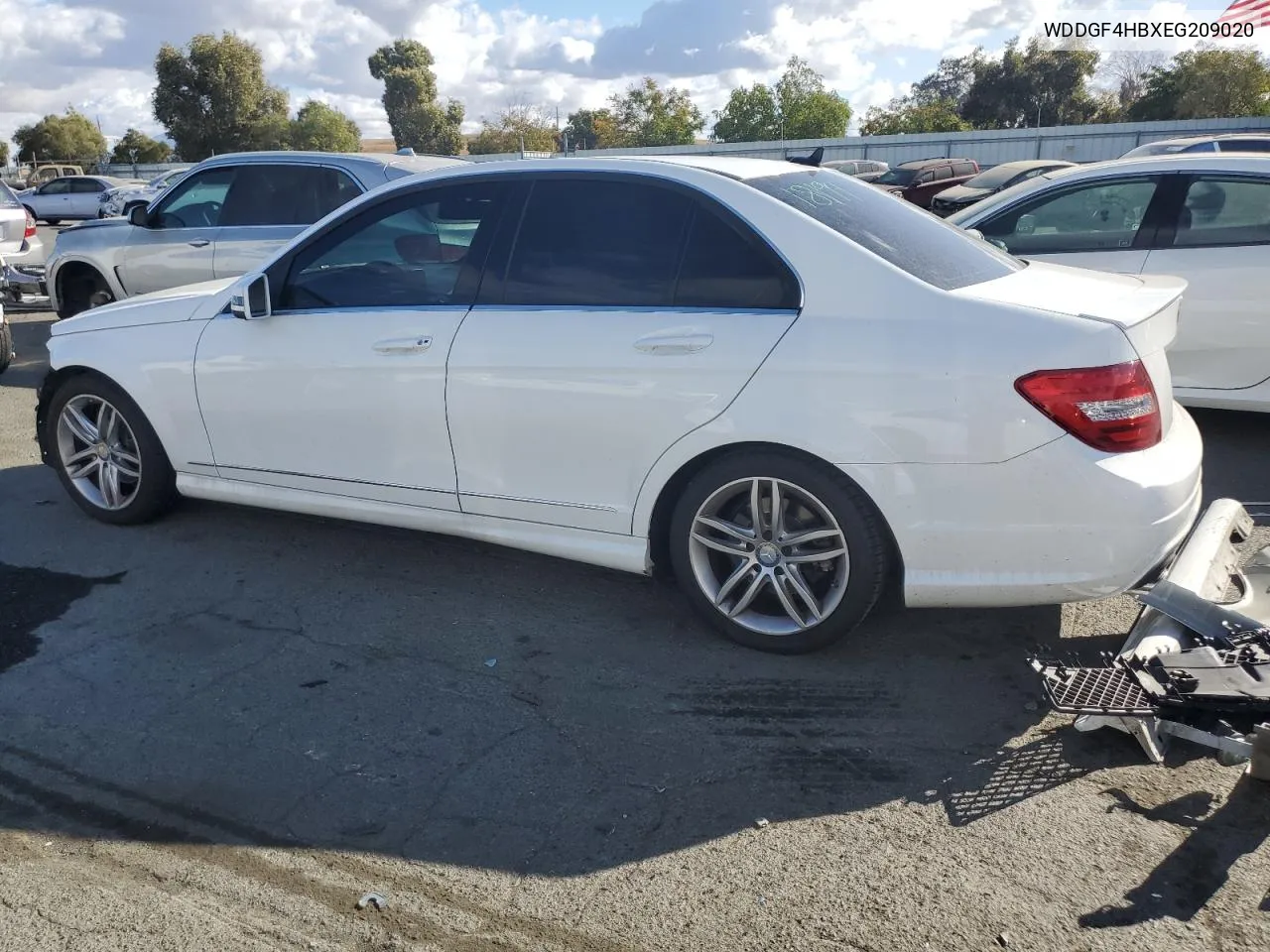 2014 Mercedes-Benz C 250 VIN: WDDGF4HBXEG209020 Lot: 77688894