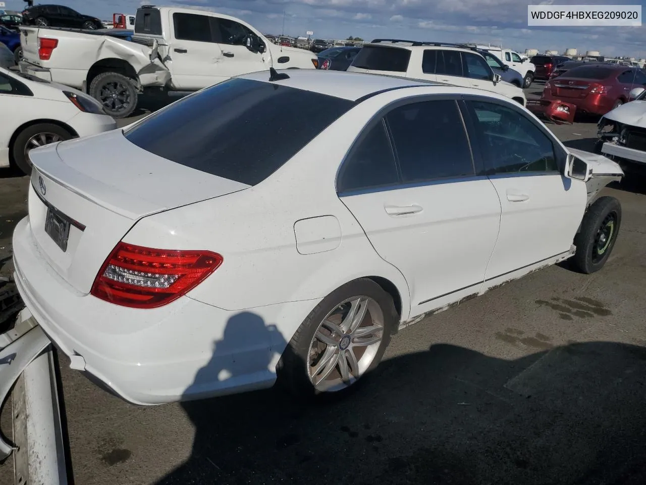 2014 Mercedes-Benz C 250 VIN: WDDGF4HBXEG209020 Lot: 77688894