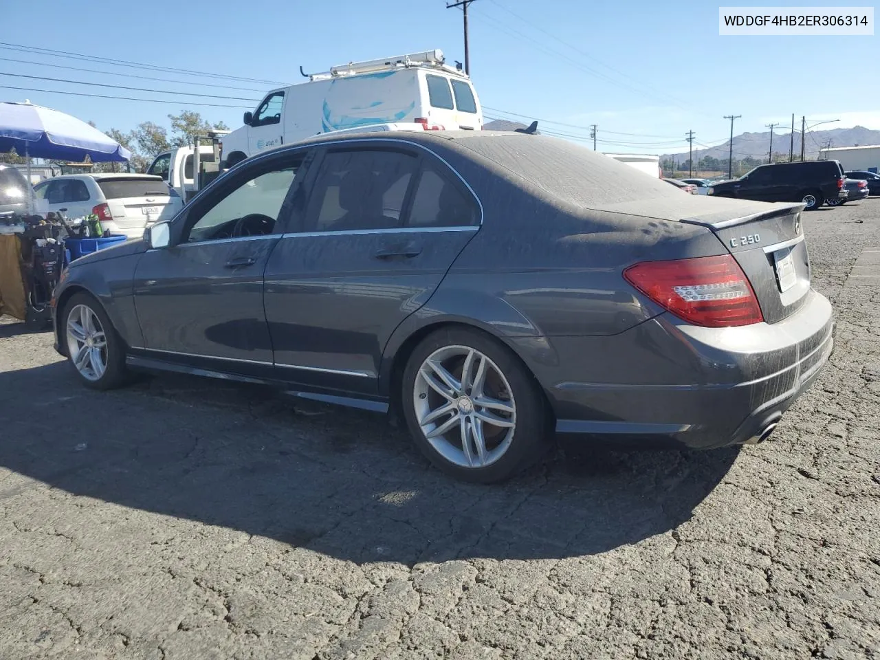 2014 Mercedes-Benz C 250 VIN: WDDGF4HB2ER306314 Lot: 77713364