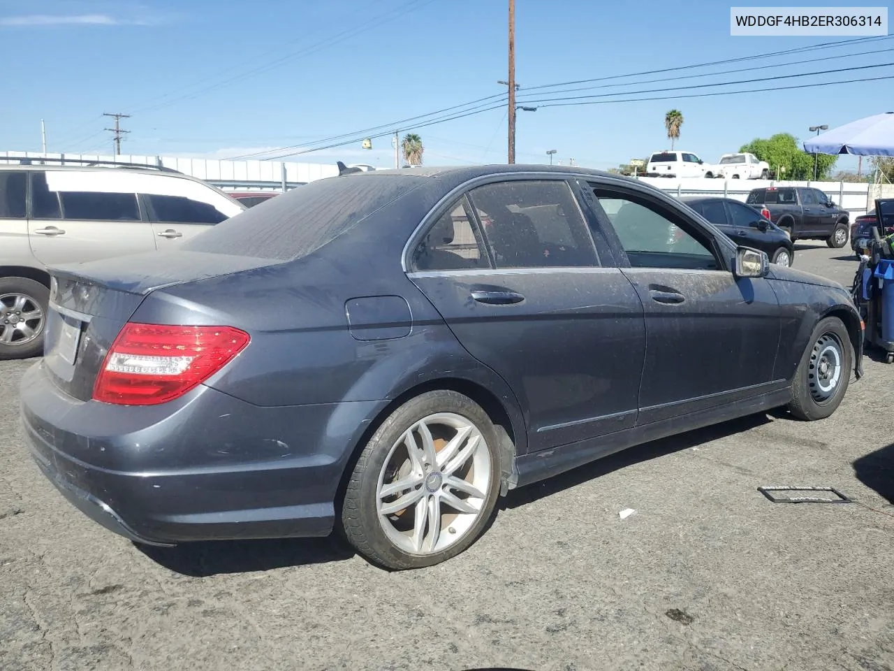 2014 Mercedes-Benz C 250 VIN: WDDGF4HB2ER306314 Lot: 77713364