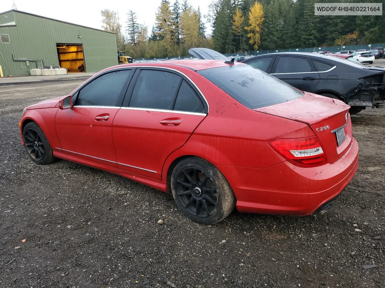 2014 Mercedes-Benz C 250 VIN: WDDGF4HB4EG221664 Lot: 77781314