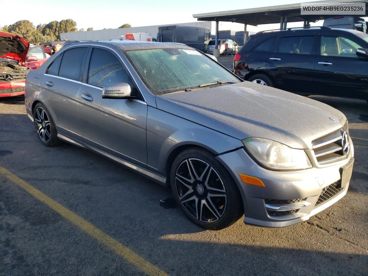 2014 Mercedes-Benz C 250 VIN: WDDGF4HB9EG235236 Lot: 77819154