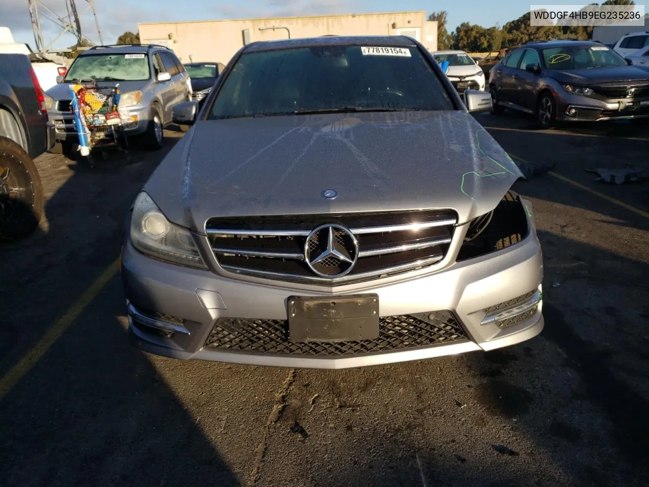 2014 Mercedes-Benz C 250 VIN: WDDGF4HB9EG235236 Lot: 77819154