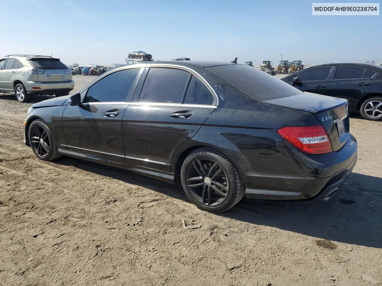 2014 Mercedes-Benz C 250 VIN: WDDGF4HB9EG238704 Lot: 77847264