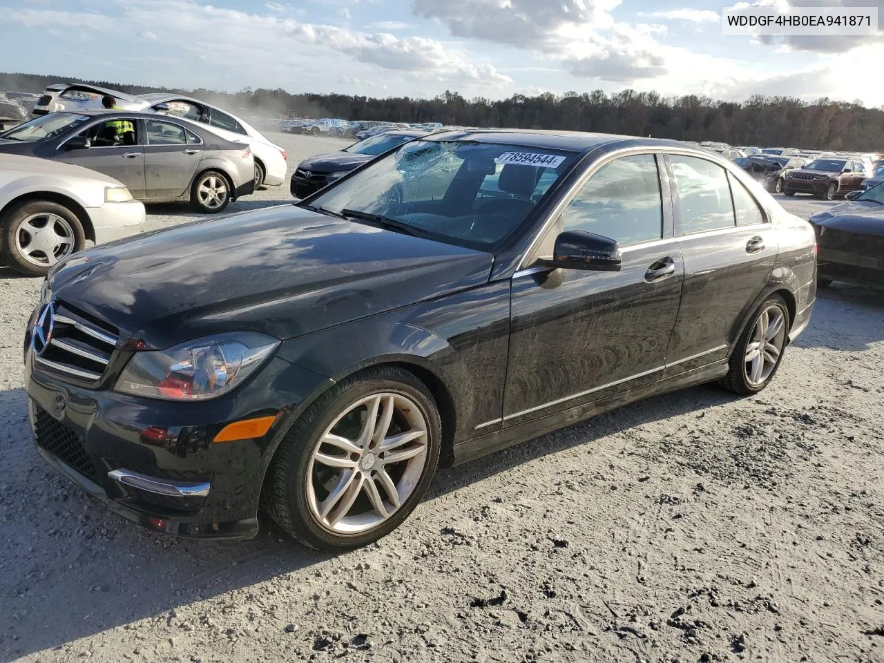 2014 Mercedes-Benz C 250 VIN: WDDGF4HB0EA941871 Lot: 78594544