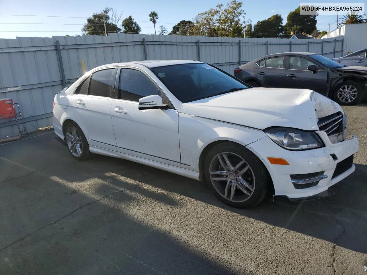 2014 Mercedes-Benz C 250 VIN: WDDGF4HBXEA965224 Lot: 78735724