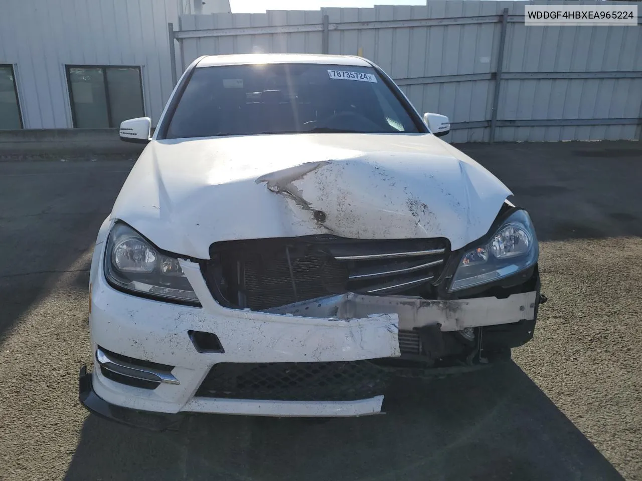 2014 Mercedes-Benz C 250 VIN: WDDGF4HBXEA965224 Lot: 78735724