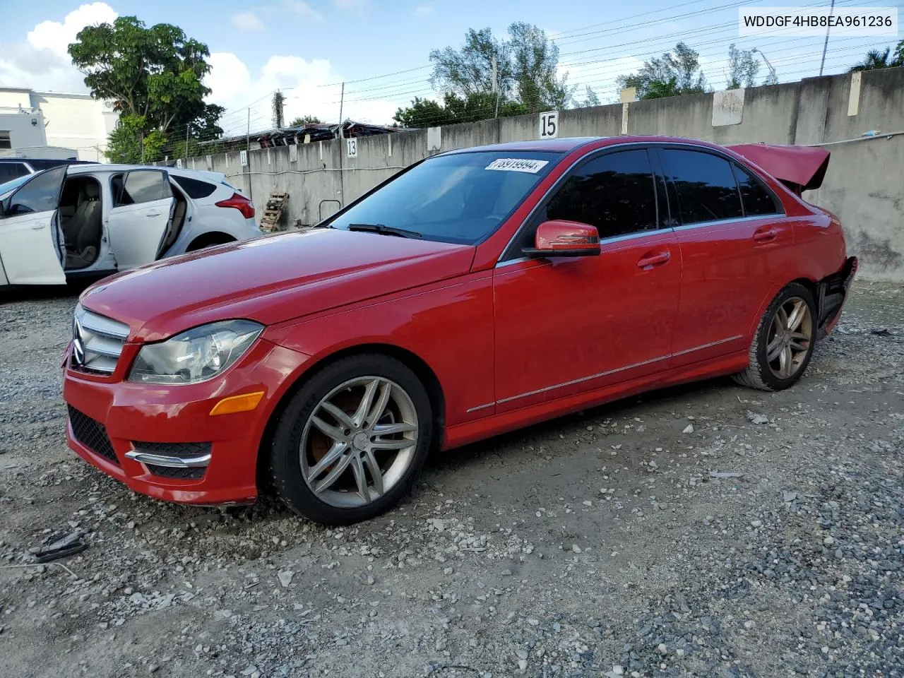 2014 Mercedes-Benz C 250 VIN: WDDGF4HB8EA961236 Lot: 78919994