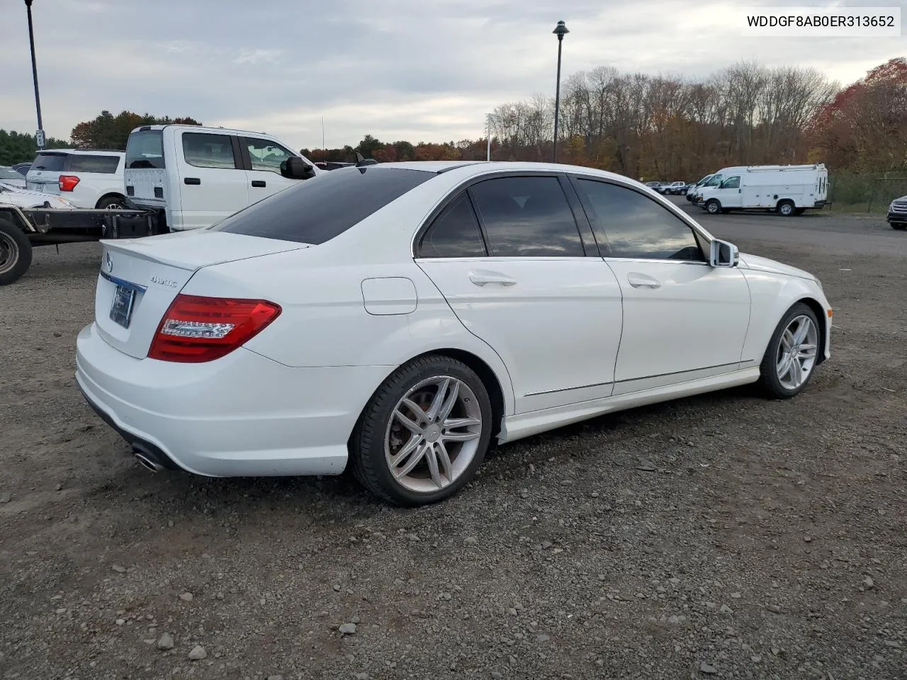 2014 Mercedes-Benz C 300 4Matic VIN: WDDGF8AB0ER313652 Lot: 78925684