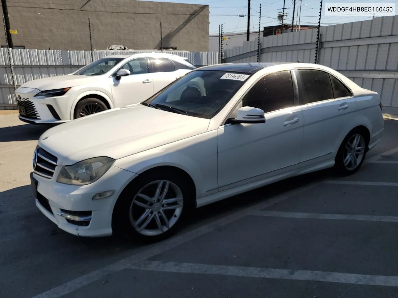 2014 Mercedes-Benz C 250 VIN: WDDGF4HB8EG160450 Lot: 79196904