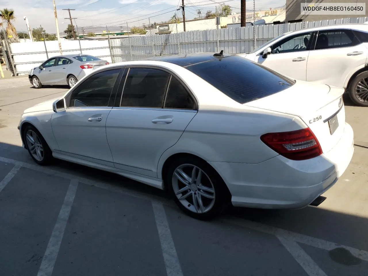 2014 Mercedes-Benz C 250 VIN: WDDGF4HB8EG160450 Lot: 79196904