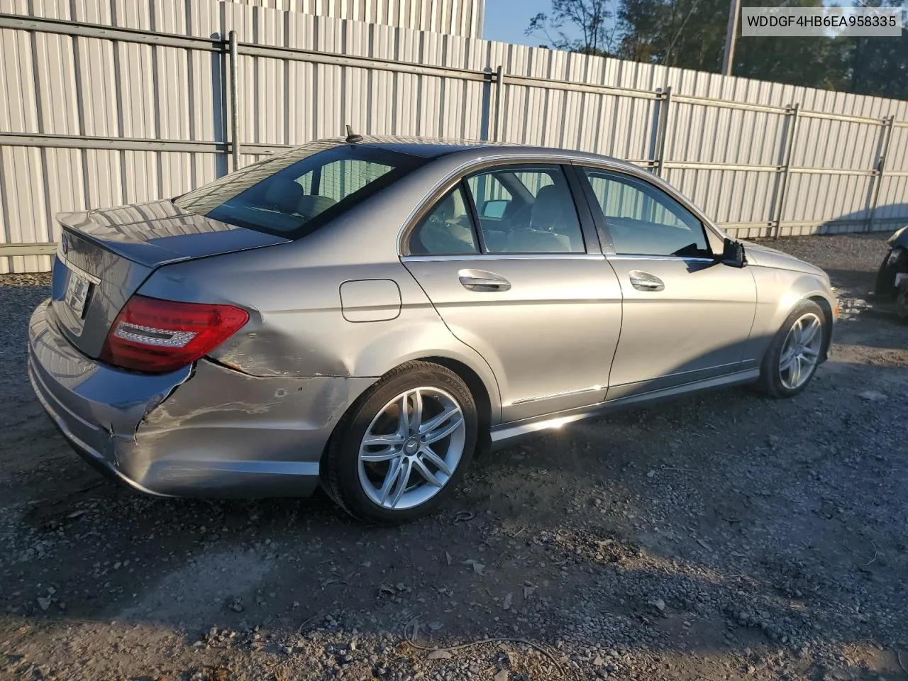 2014 Mercedes-Benz C 250 VIN: WDDGF4HB6EA958335 Lot: 80092874