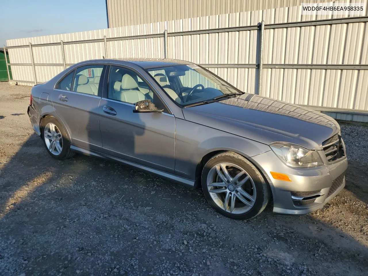 2014 Mercedes-Benz C 250 VIN: WDDGF4HB6EA958335 Lot: 80092874