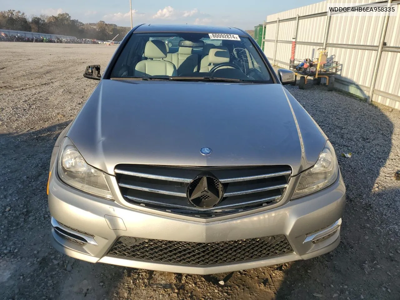 2014 Mercedes-Benz C 250 VIN: WDDGF4HB6EA958335 Lot: 80092874