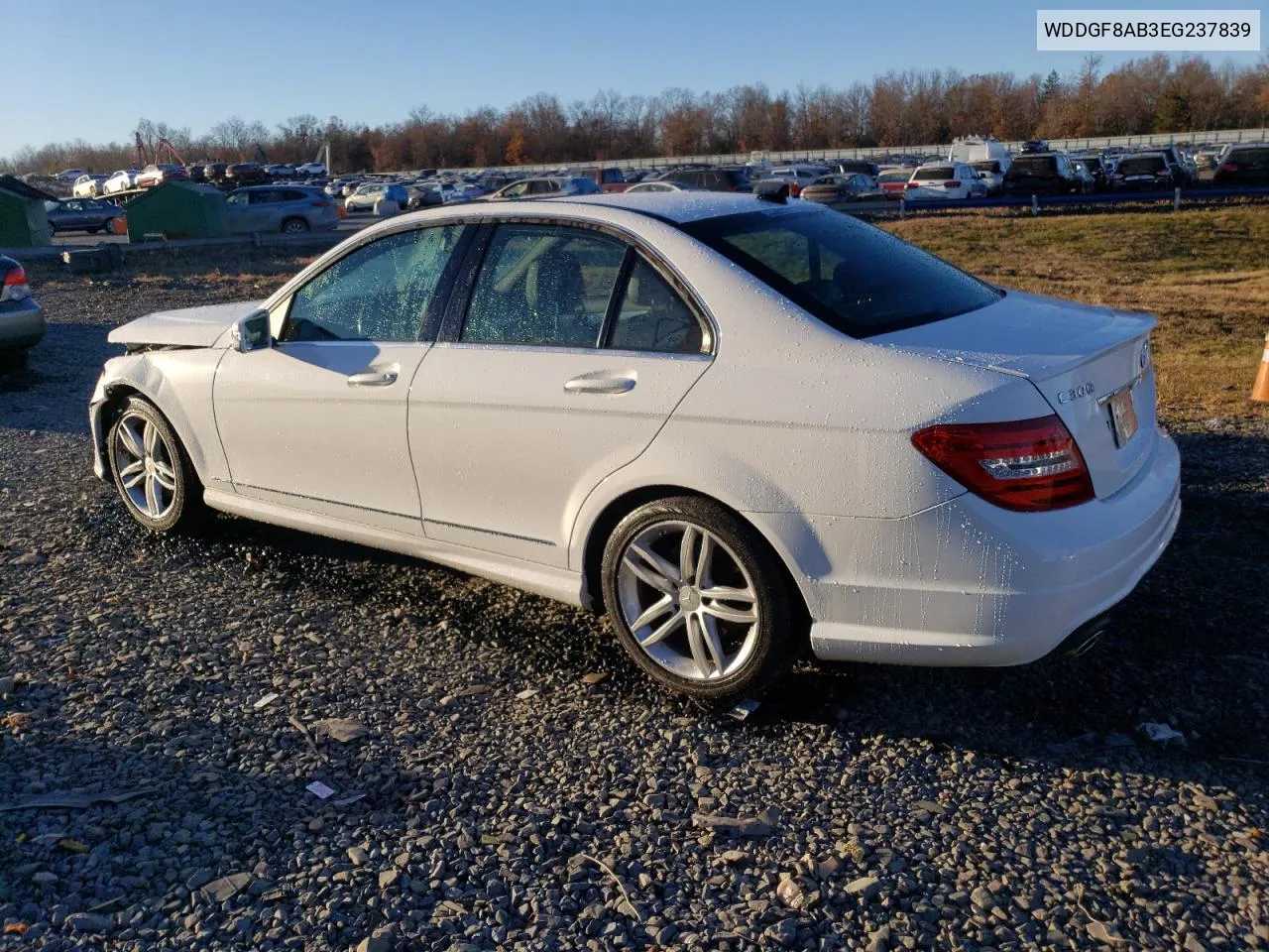 2014 Mercedes-Benz C 300 4Matic VIN: WDDGF8AB3EG237839 Lot: 80199874