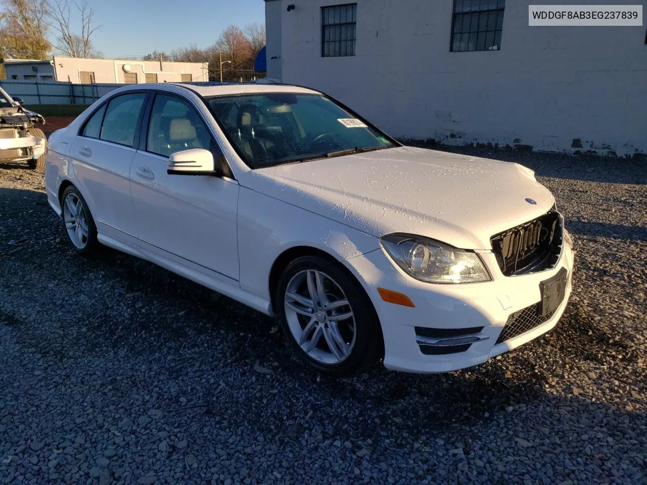 2014 Mercedes-Benz C 300 4Matic VIN: WDDGF8AB3EG237839 Lot: 80199874