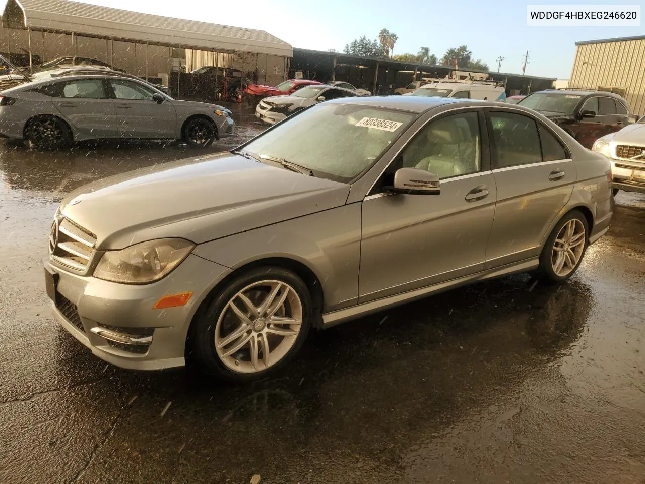 2014 Mercedes-Benz C 250 VIN: WDDGF4HBXEG246620 Lot: 80338524