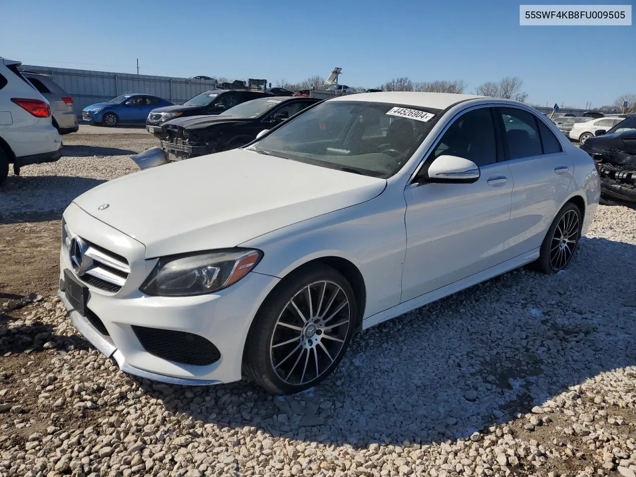 2015 Mercedes-Benz C 300 4Matic VIN: 55SWF4KB8FU009505 Lot: 44526904