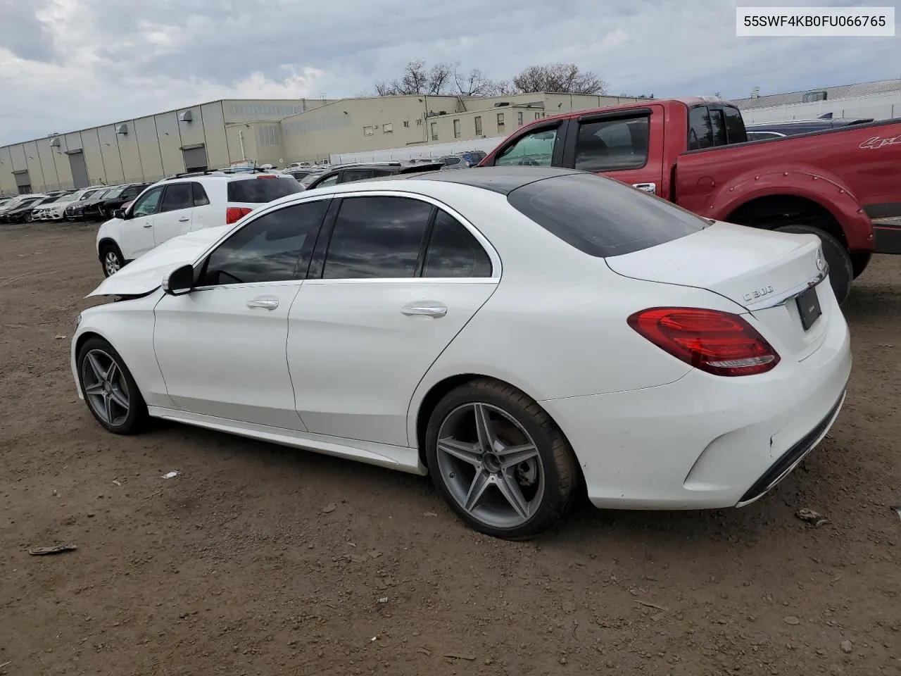 2015 Mercedes-Benz C 300 4Matic VIN: 55SWF4KB0FU066765 Lot: 50456034