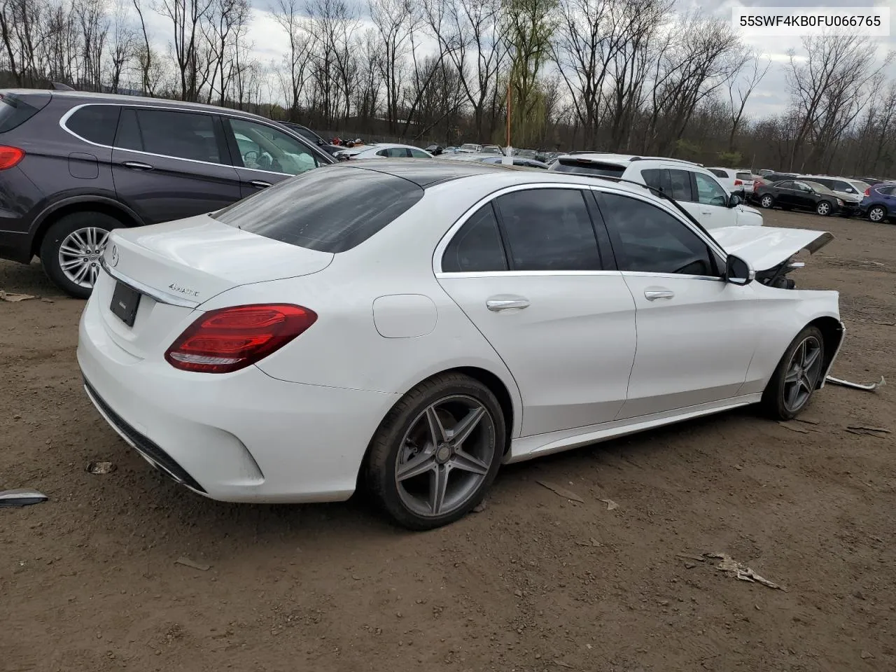 2015 Mercedes-Benz C 300 4Matic VIN: 55SWF4KB0FU066765 Lot: 50456034