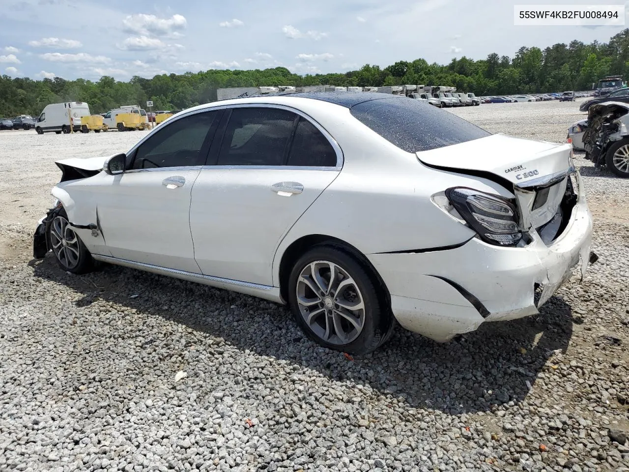 2015 Mercedes-Benz C 300 4Matic VIN: 55SWF4KB2FU008494 Lot: 53588534