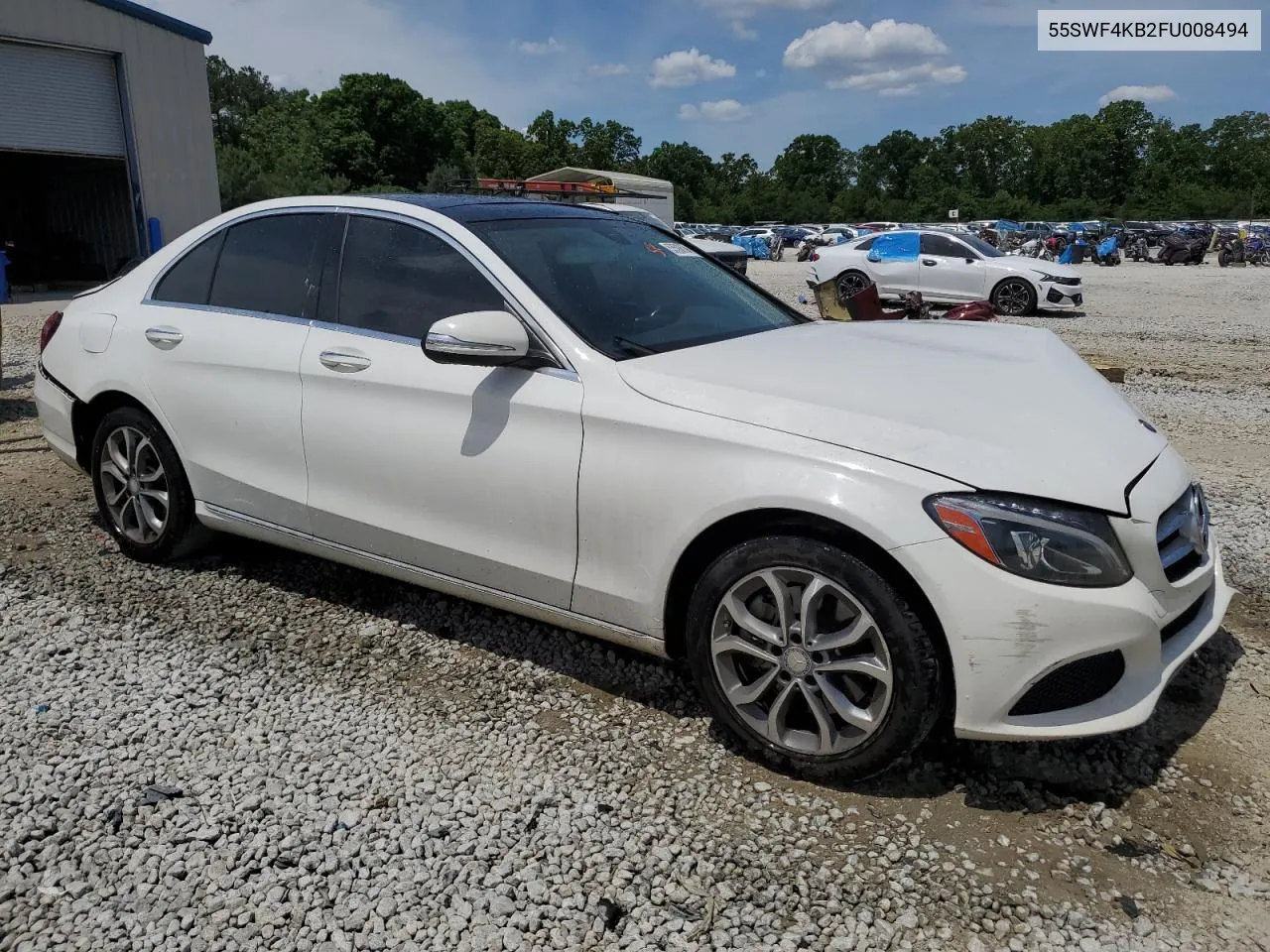 2015 Mercedes-Benz C 300 4Matic VIN: 55SWF4KB2FU008494 Lot: 53588534