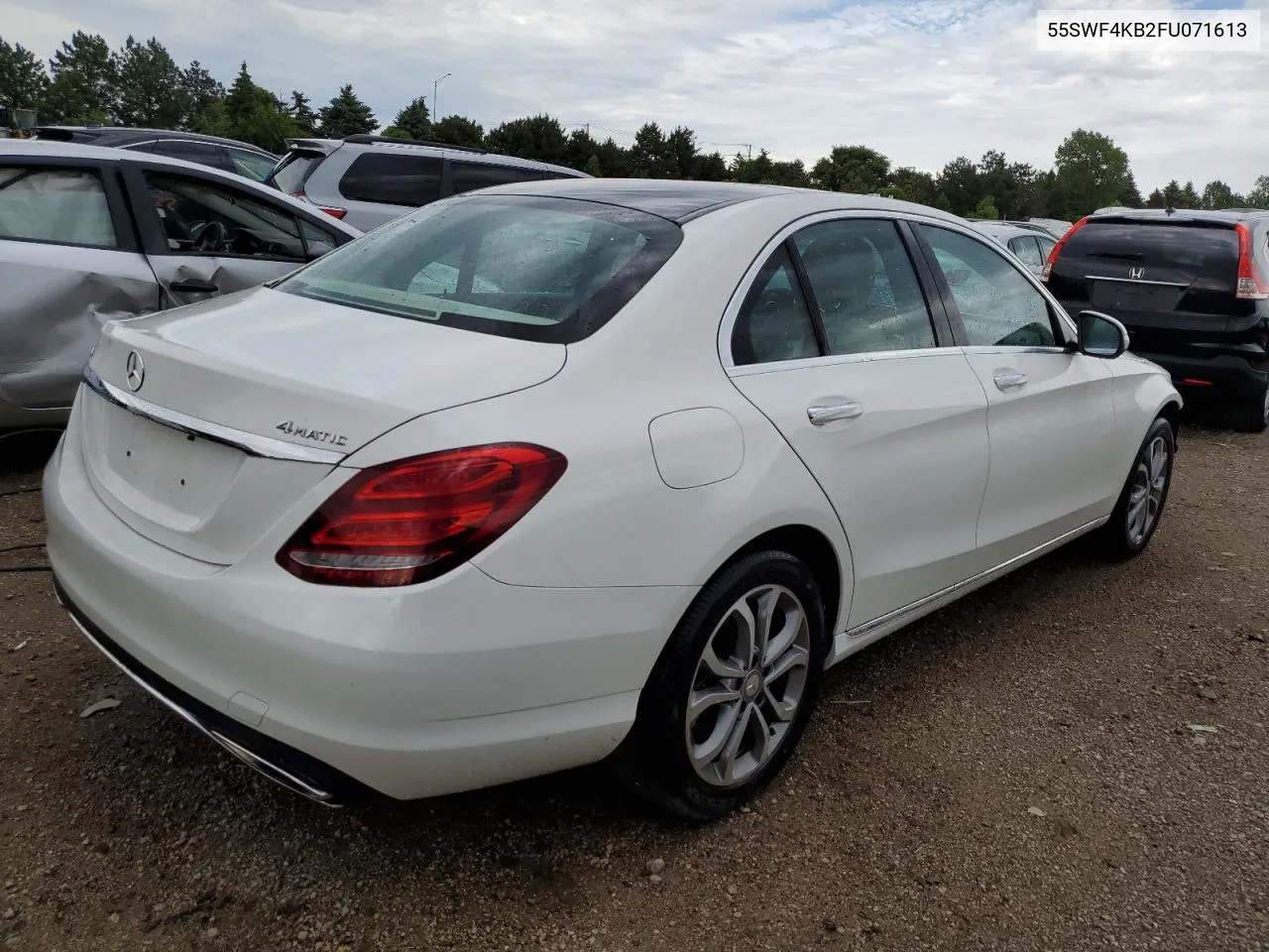 2015 Mercedes-Benz C 300 4Matic VIN: 55SWF4KB2FU071613 Lot: 55150534