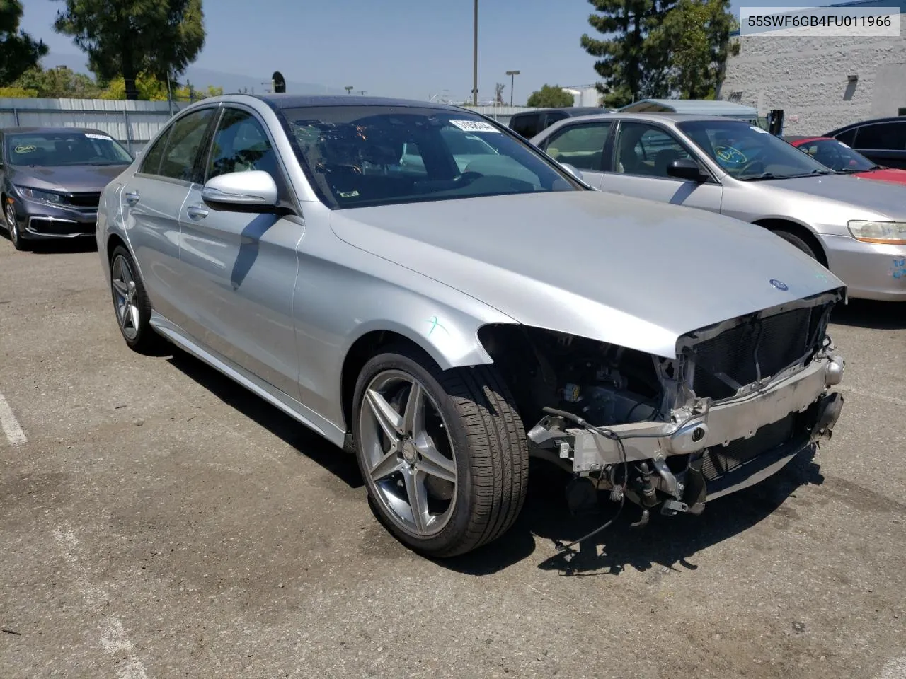 2015 Mercedes-Benz C 400 4Matic VIN: 55SWF6GB4FU011966 Lot: 57058744