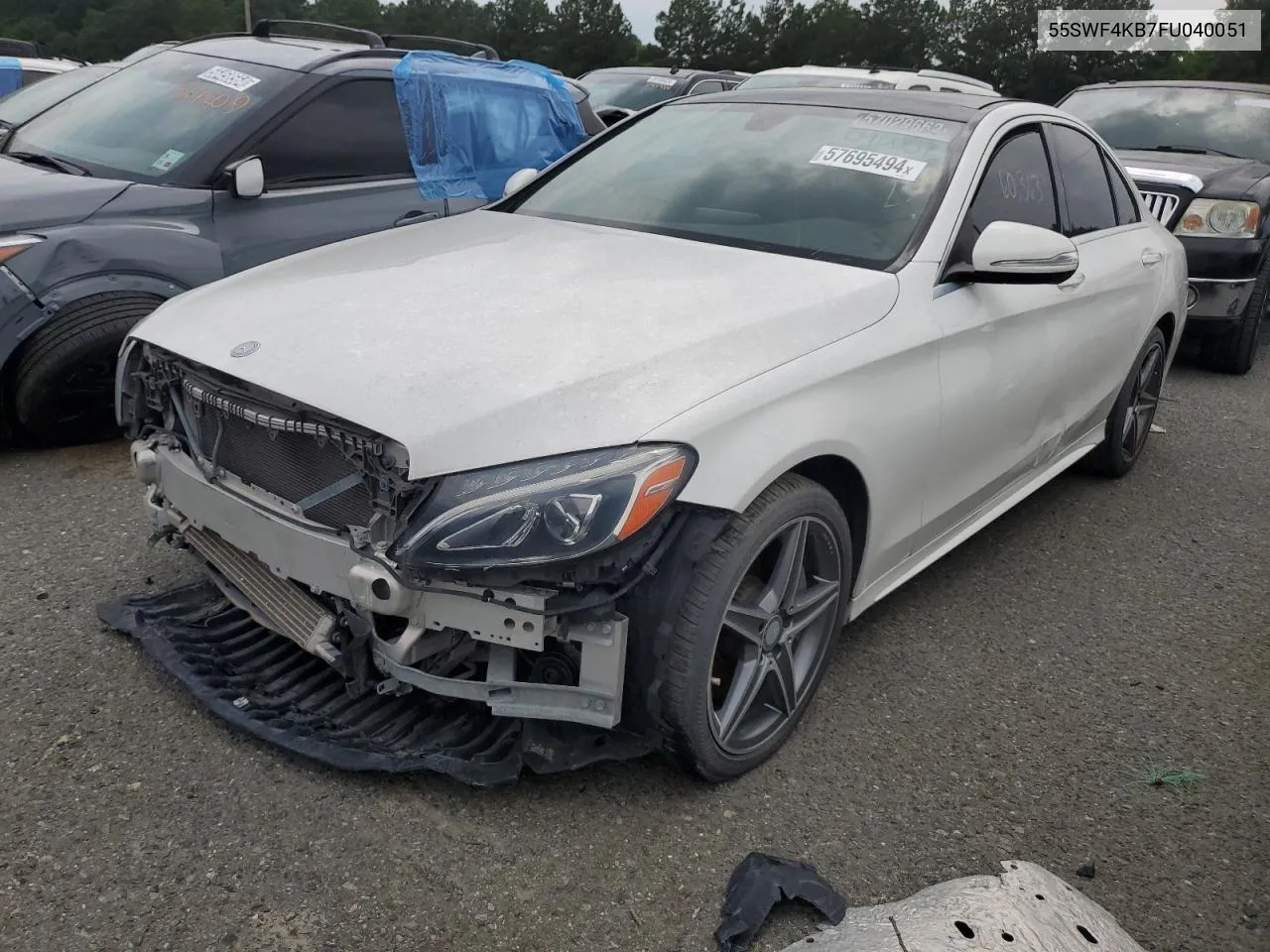 55SWF4KB7FU040051 2015 Mercedes-Benz C 300 4Matic