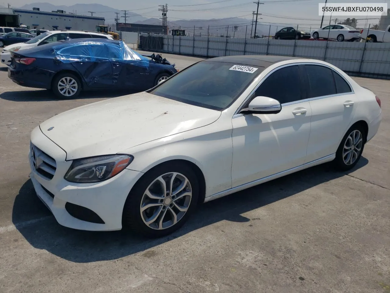 2015 Mercedes-Benz C 300 VIN: 55SWF4JBXFU070498 Lot: 62442754