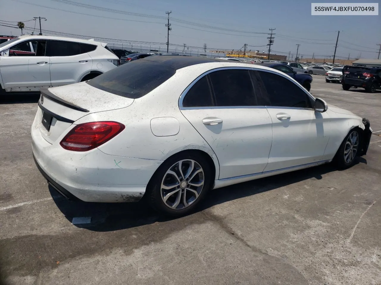 2015 Mercedes-Benz C 300 VIN: 55SWF4JBXFU070498 Lot: 62442754