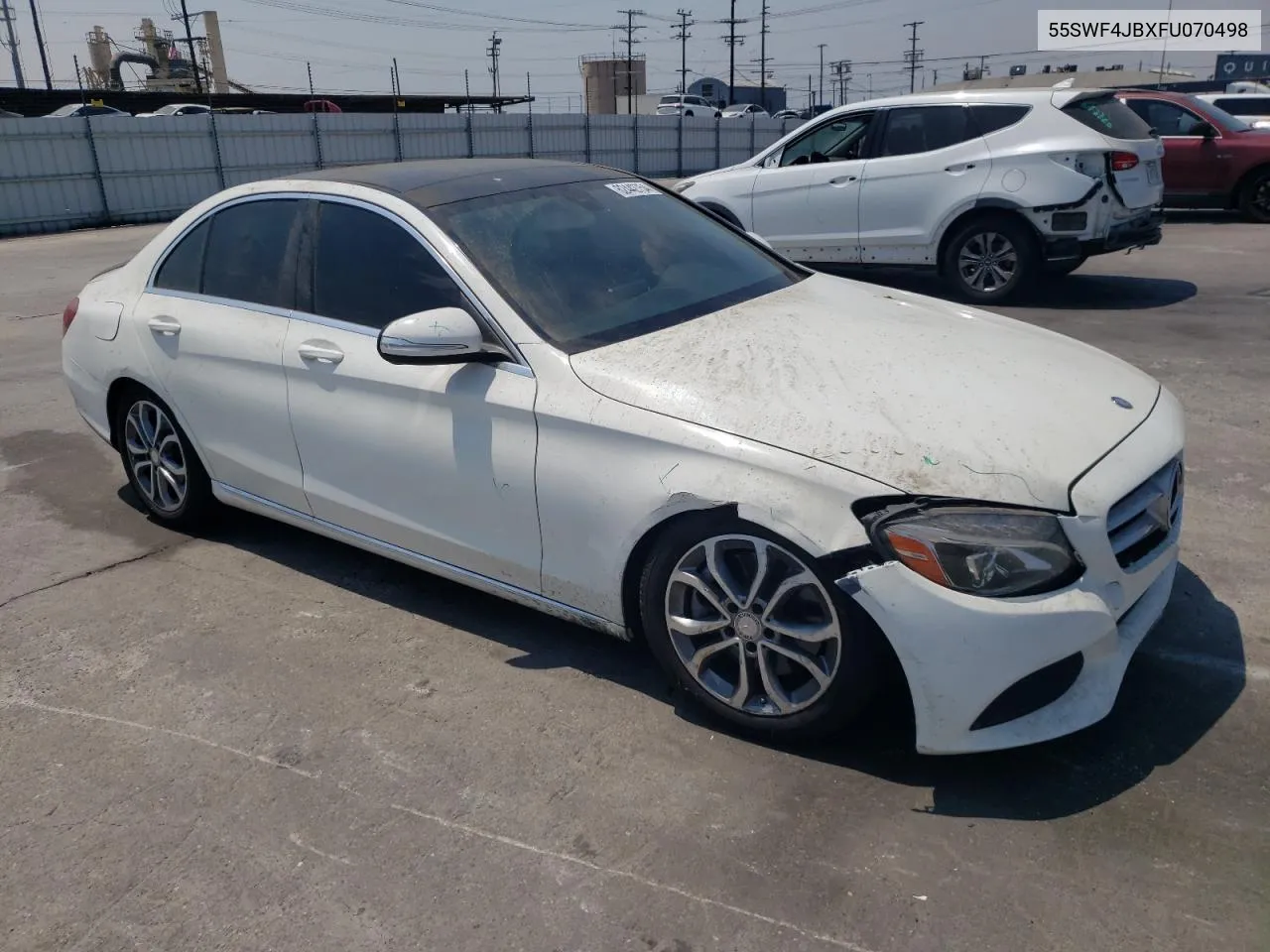 2015 Mercedes-Benz C 300 VIN: 55SWF4JBXFU070498 Lot: 62442754