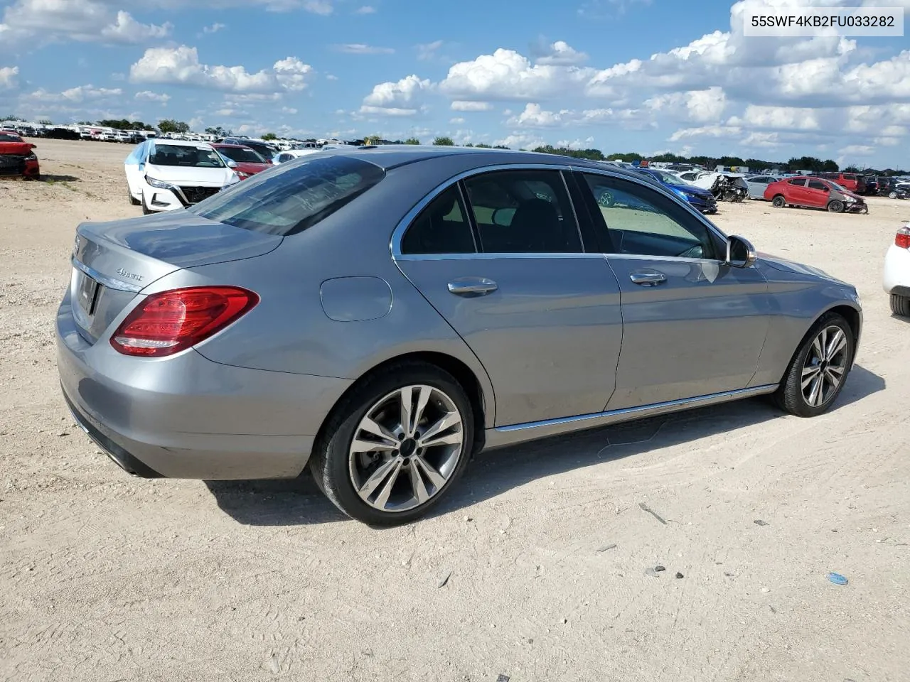 2015 Mercedes-Benz C 300 4Matic VIN: 55SWF4KB2FU033282 Lot: 66957544