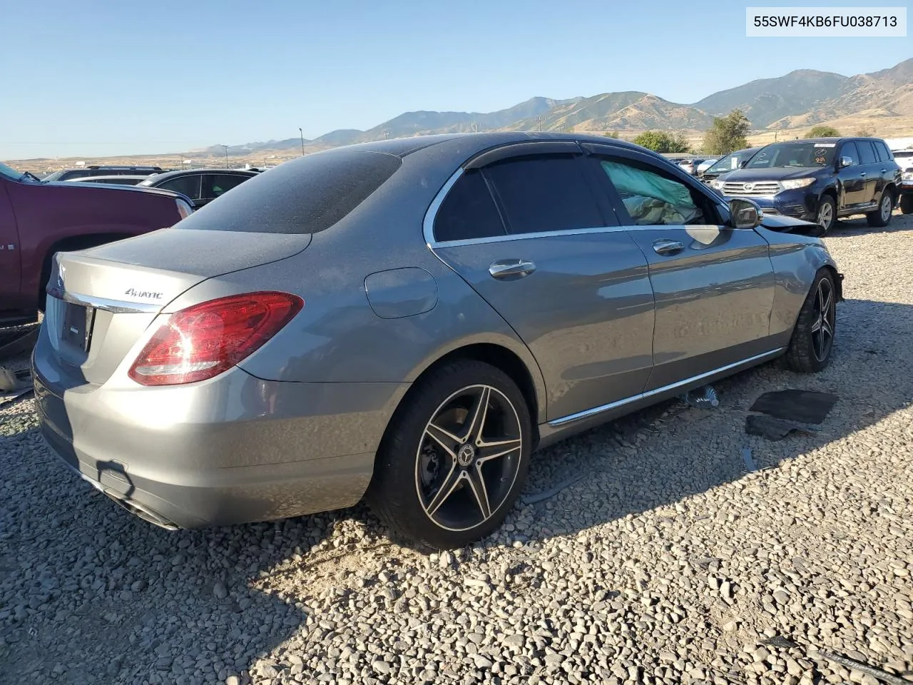 2015 Mercedes-Benz C 300 4Matic VIN: 55SWF4KB6FU038713 Lot: 68704024