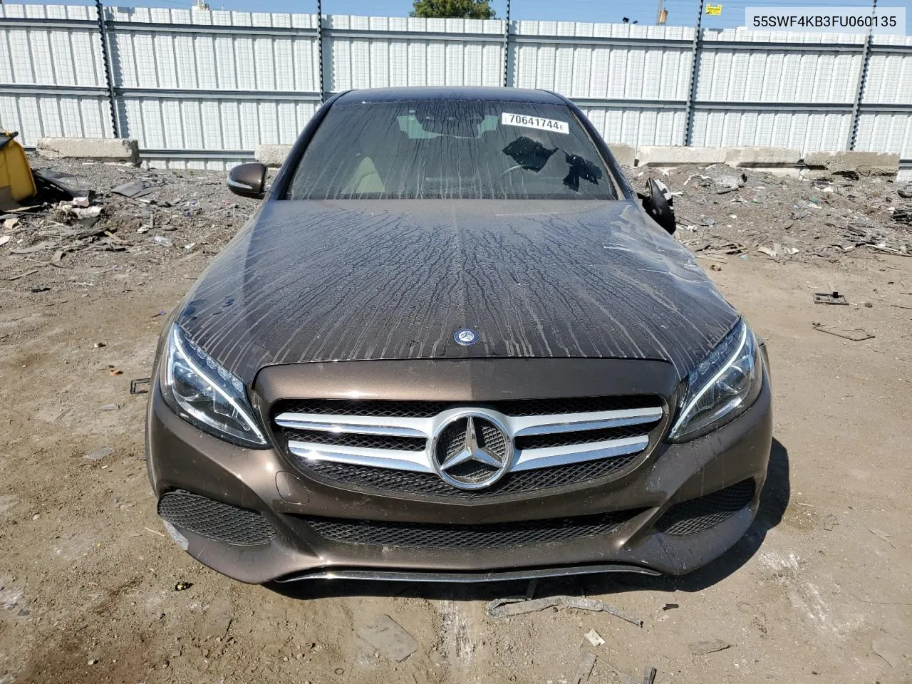 2015 Mercedes-Benz C 300 4Matic VIN: 55SWF4KB3FU060135 Lot: 70641744