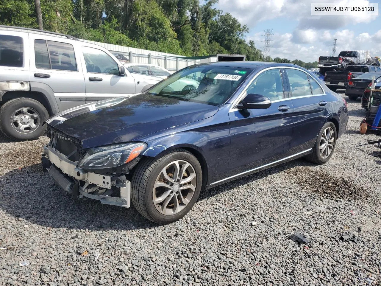 2015 Mercedes-Benz C 300 VIN: 55SWF4JB7FU065128 Lot: 71191704