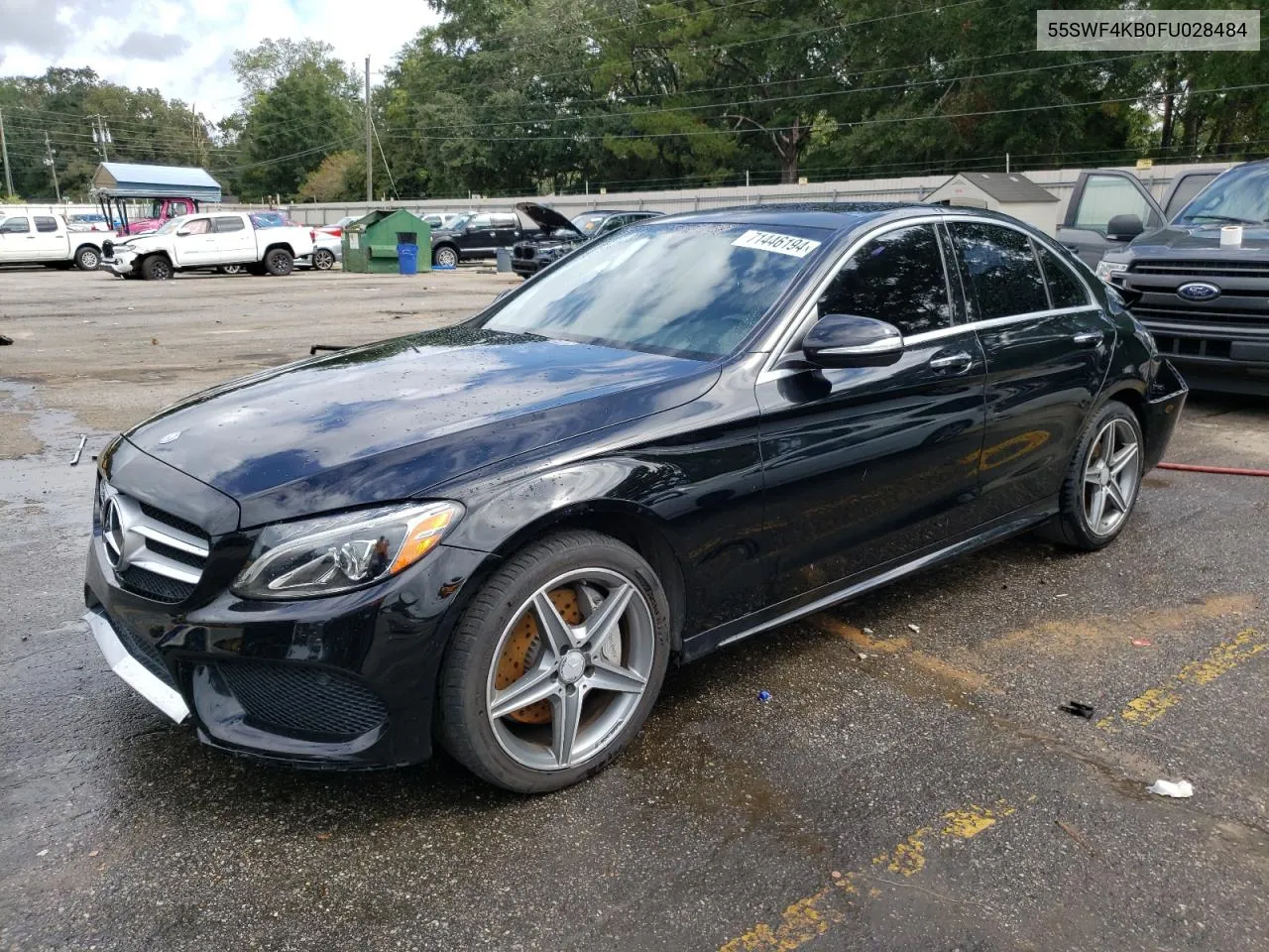 2015 Mercedes-Benz C 300 4Matic VIN: 55SWF4KB0FU028484 Lot: 71446194