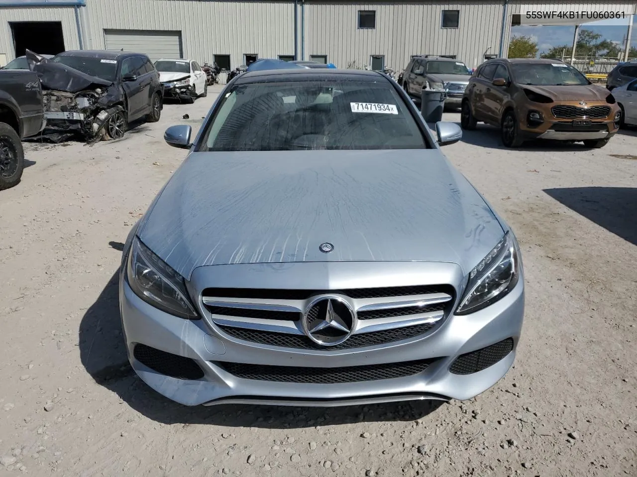 2015 Mercedes-Benz C 300 4Matic VIN: 55SWF4KB1FU060361 Lot: 71471934