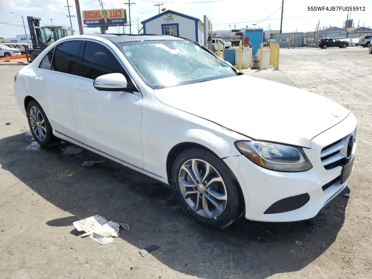 2015 Mercedes-Benz C 300 VIN: 55SWF4JB7FU055912 Lot: 72073454