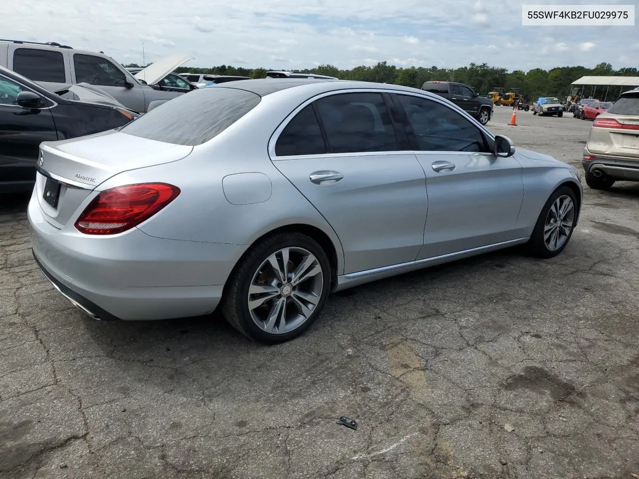 2015 Mercedes-Benz C 300 4Matic VIN: 55SWF4KB2FU029975 Lot: 72160374