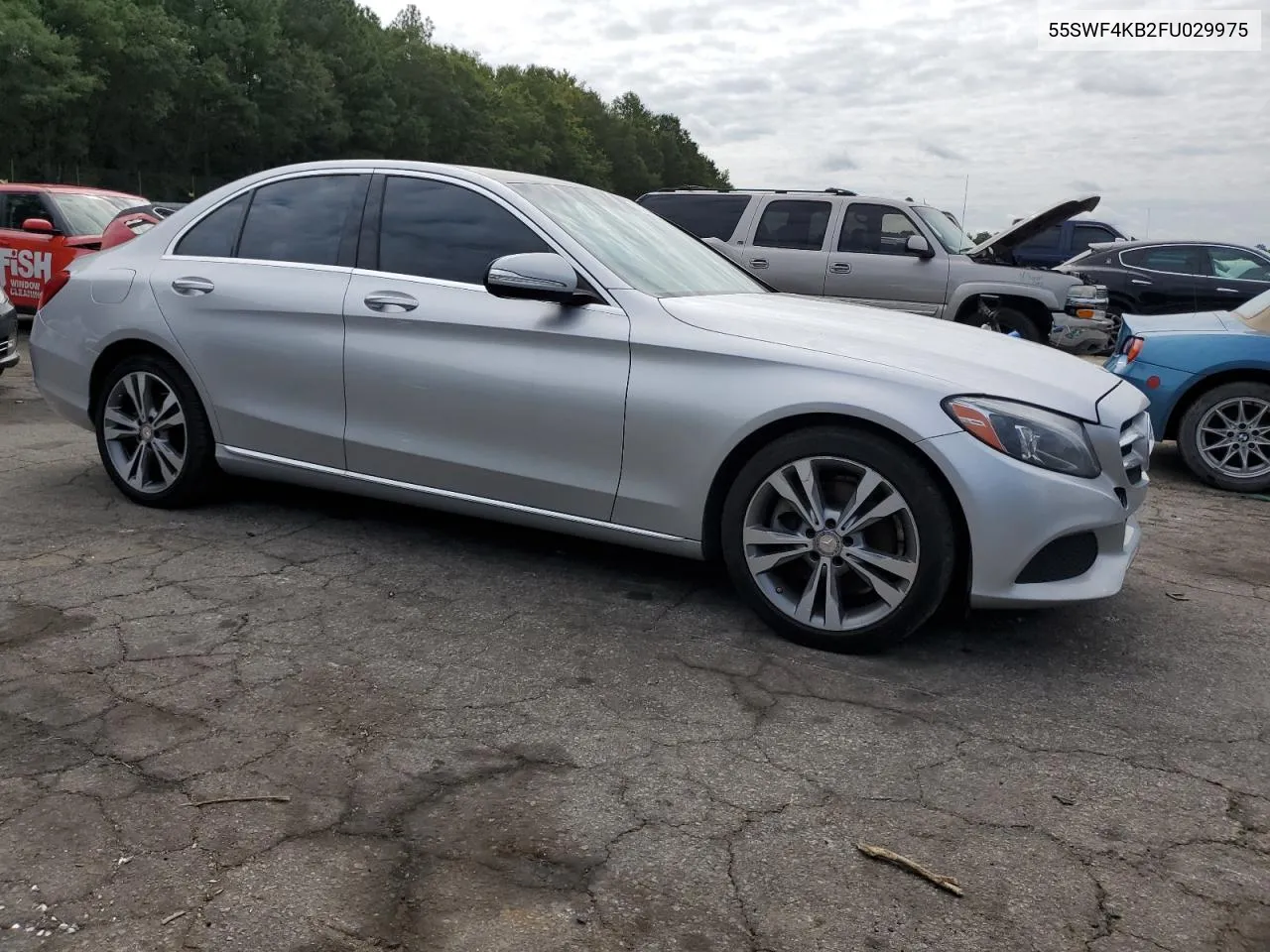 2015 Mercedes-Benz C 300 4Matic VIN: 55SWF4KB2FU029975 Lot: 72160374